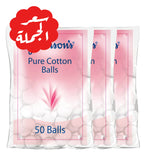 Offer Johnson Cotton Balls 50 Pieces x 3