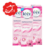 Veet hair removal cream with lotus milk for normal skin 100 ml x 3