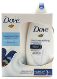 Dove nourishing shower gel with loofah 250 ml