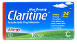 Claritine 10mg 10 tablets