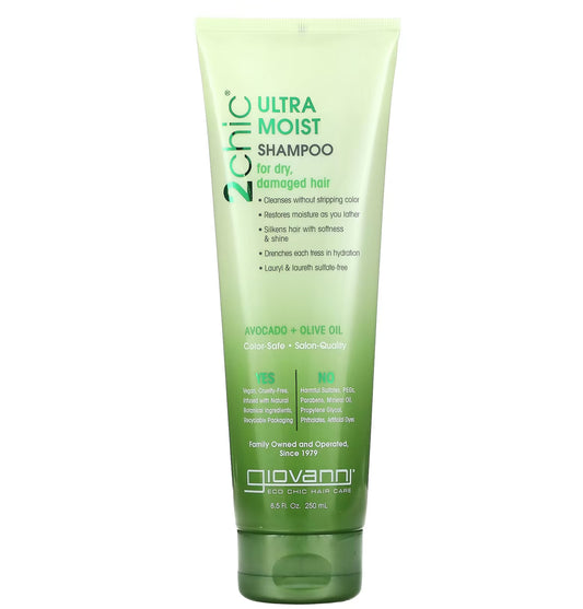 جيوفاني شامبو فائق الترطيب بالأفوكادو و زيت الزيتون - 250 مل.