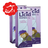 Presentation of Lycid shampoo to eliminate lice, shampoo 250 ml x 3