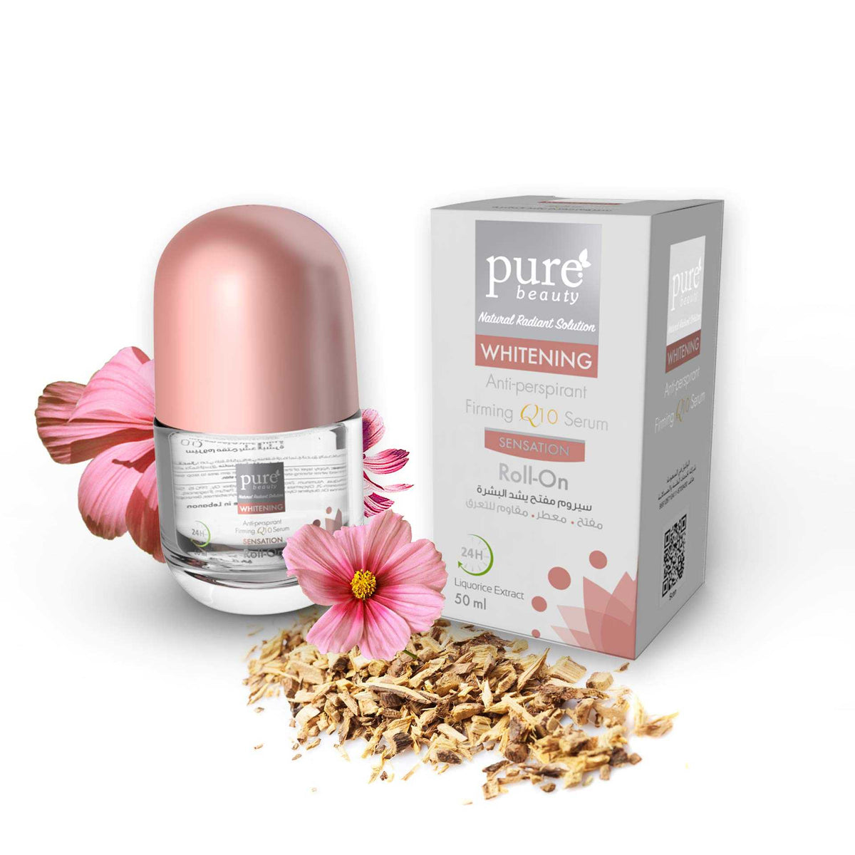 Pure beauty Roll-N Serum Whitening Anti-Perspirant Sensation 50ml